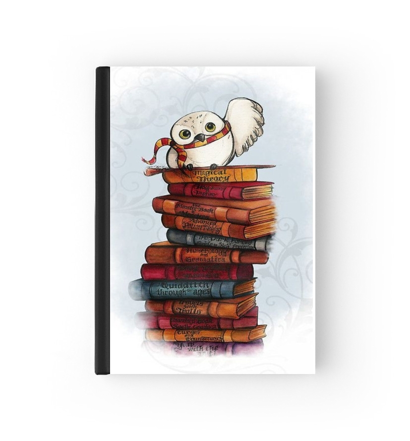  Owl and Books para cubierta de pasaporte