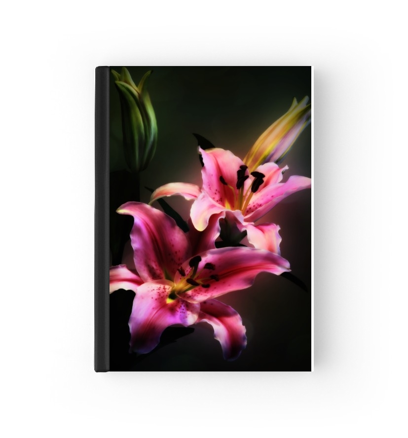  Painting Pink Stargazer Lily para Personalizable calendario escolar