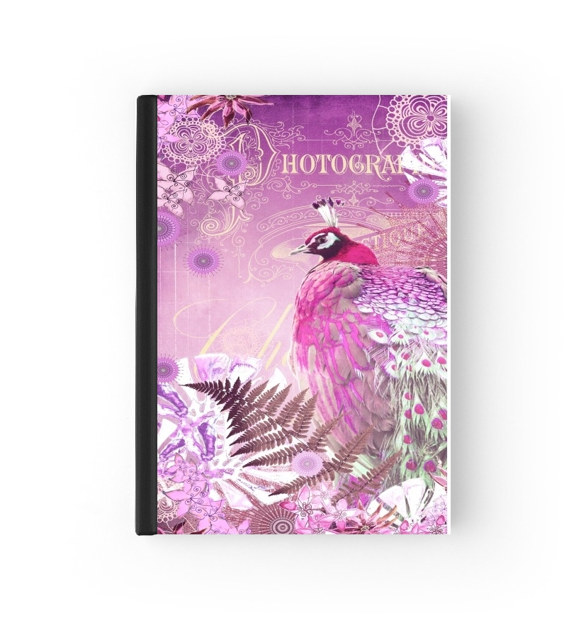  PINK PEACOCK para cubierta de pasaporte