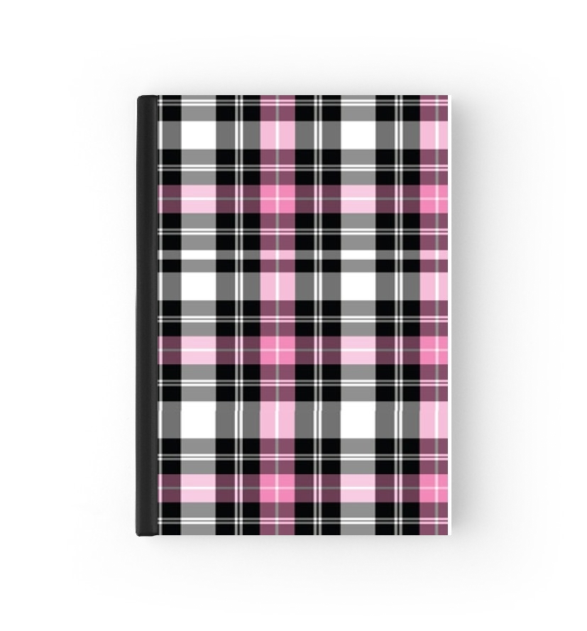  Pink Plaid para cubierta de pasaporte