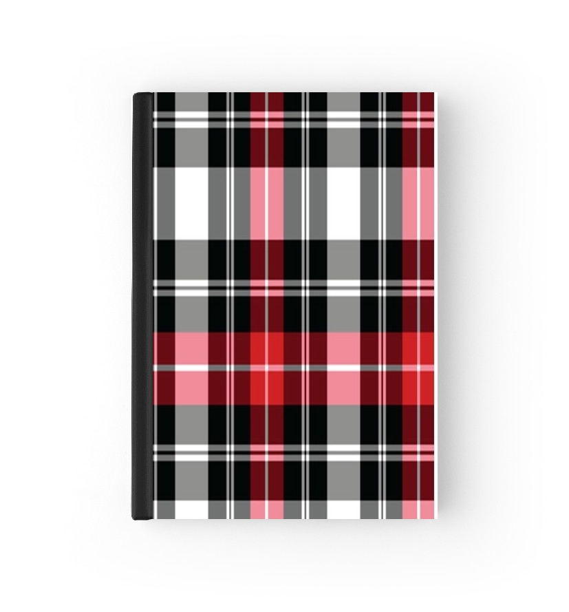  Red Plaid para cubierta de pasaporte