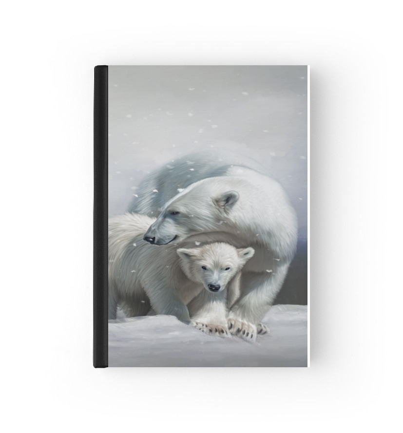  Polar bear family para Personalizable calendario escolar