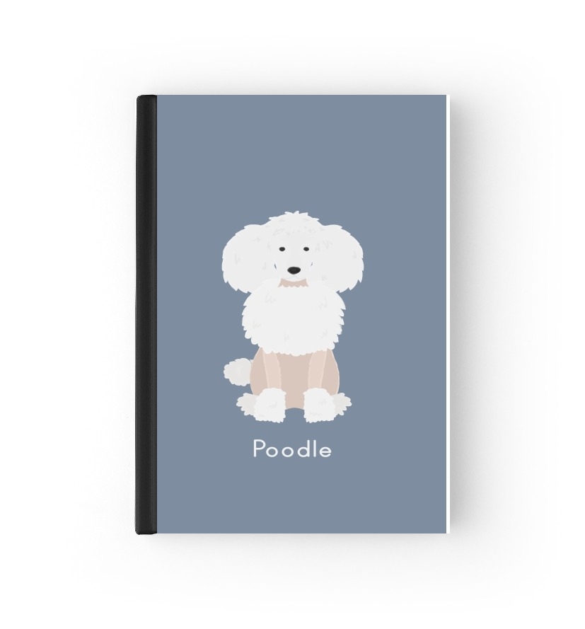  Poodle White para cubierta de pasaporte