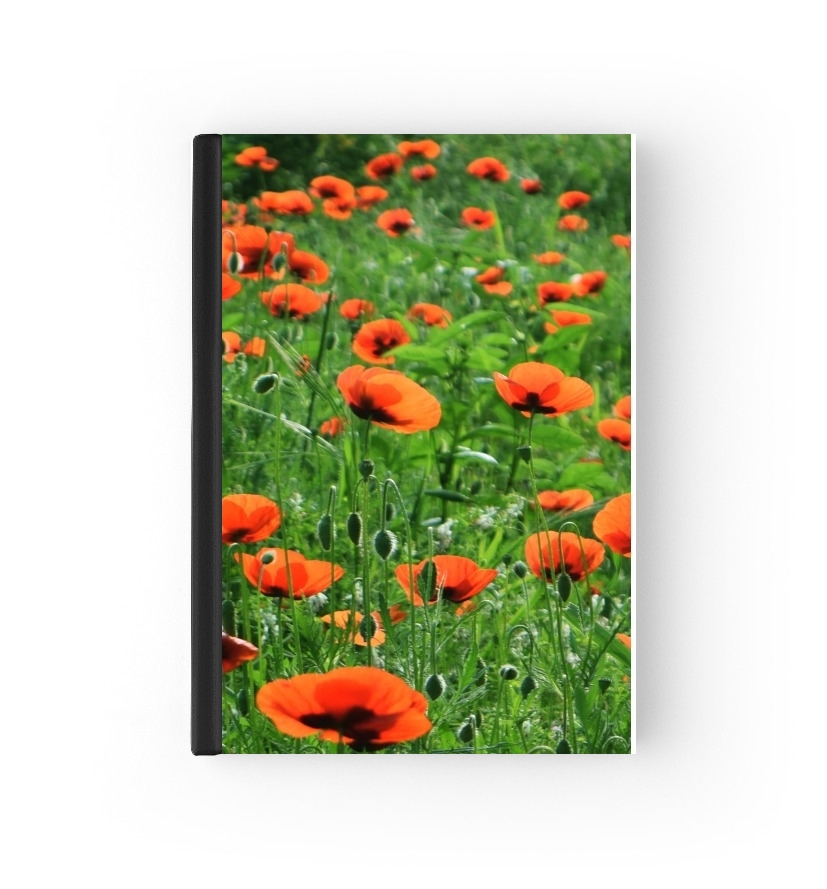  POPPY FIELD para cubierta de pasaporte