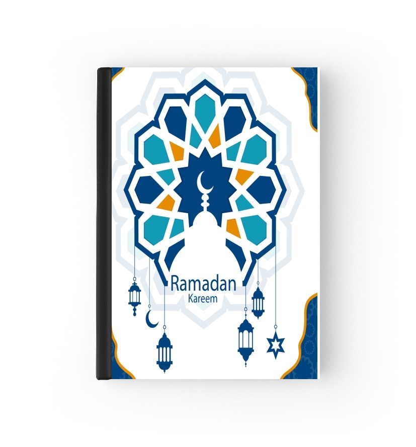  Ramadan Kareem Blue para cubierta de pasaporte