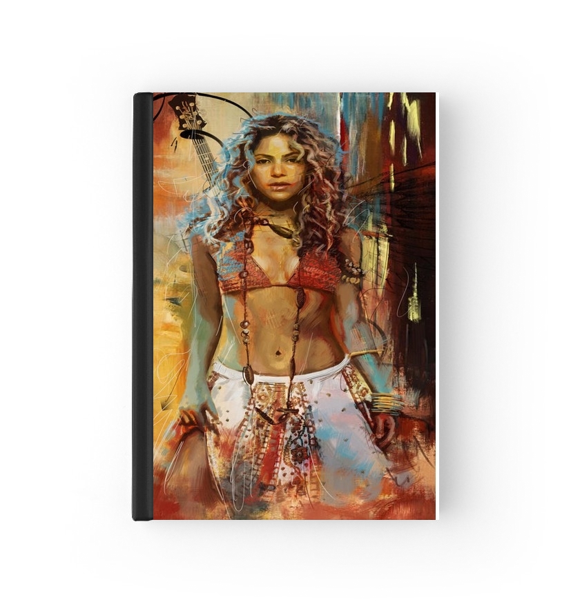  Shakira Painting para cubierta de pasaporte