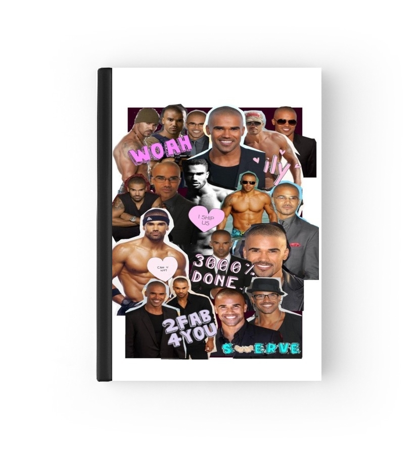  Shemar Moore collage para cubierta de pasaporte