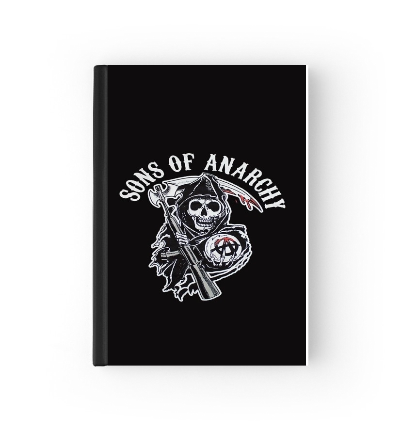  Sons Of Anarchy Skull Moto para cubierta de pasaporte