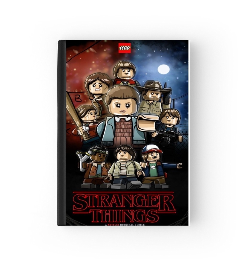  Stranger Things Lego Art para cubierta de pasaporte