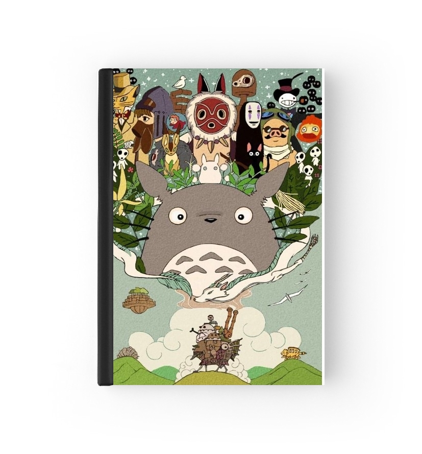  studio ghibli para cubierta de pasaporte