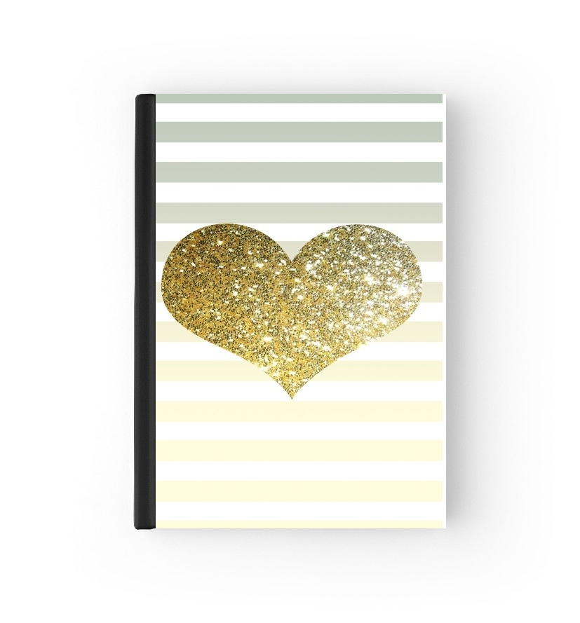  Sunny Gold Glitter Heart para Personalizable calendario escolar