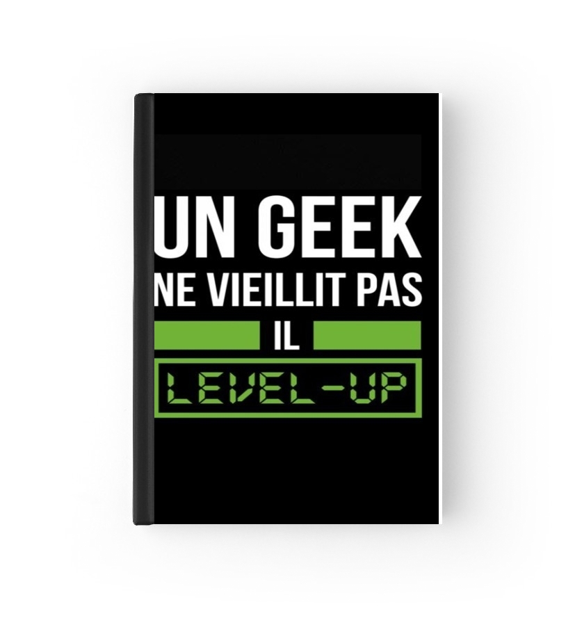  Un Geek ne vieillit pas il level up para cubierta de pasaporte