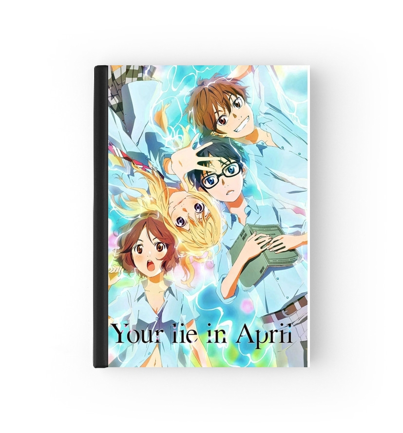  Your lie in april para cubierta de pasaporte