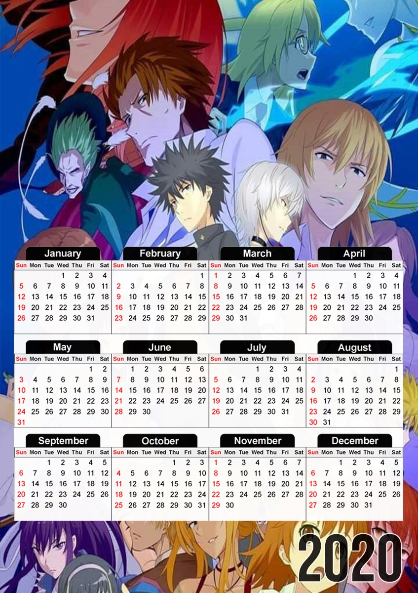  A certain magical index para A3 Photo Calendar 30x43cm