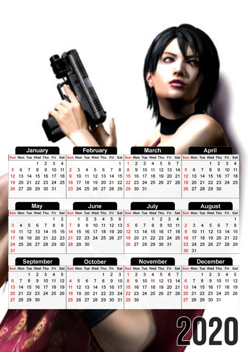  Ada Wong para A3 Photo Calendar 30x43cm