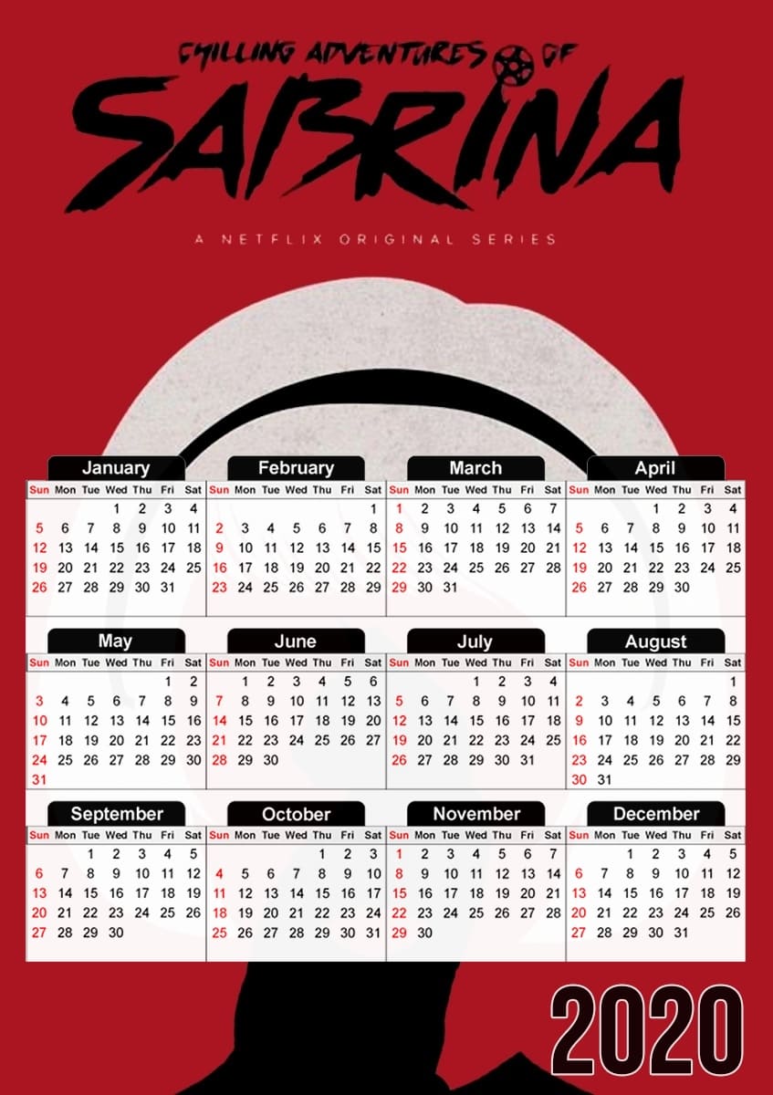  Adventures of sabrina para A3 Photo Calendar 30x43cm