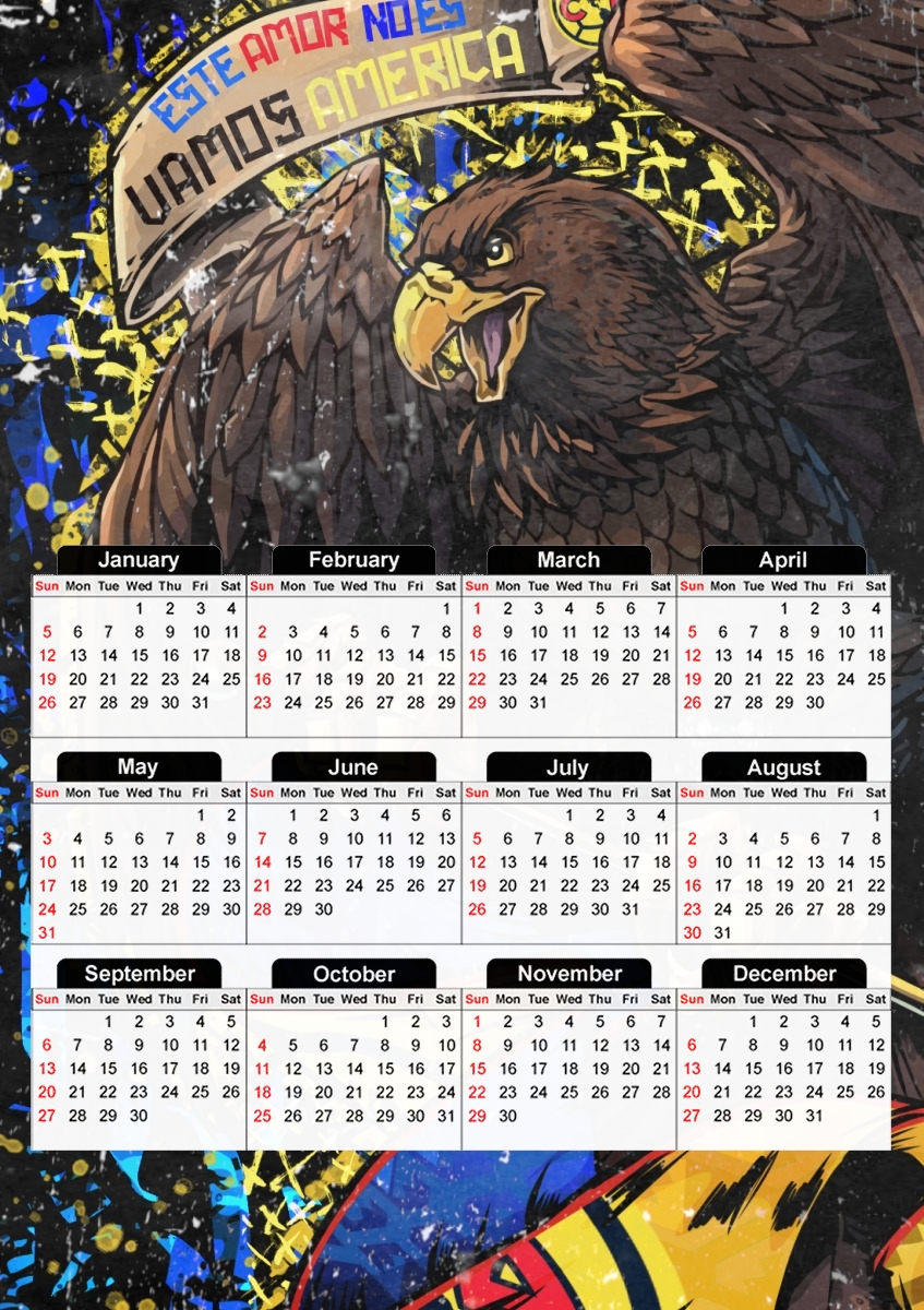  Aguila Bandera para A3 Photo Calendar 30x43cm