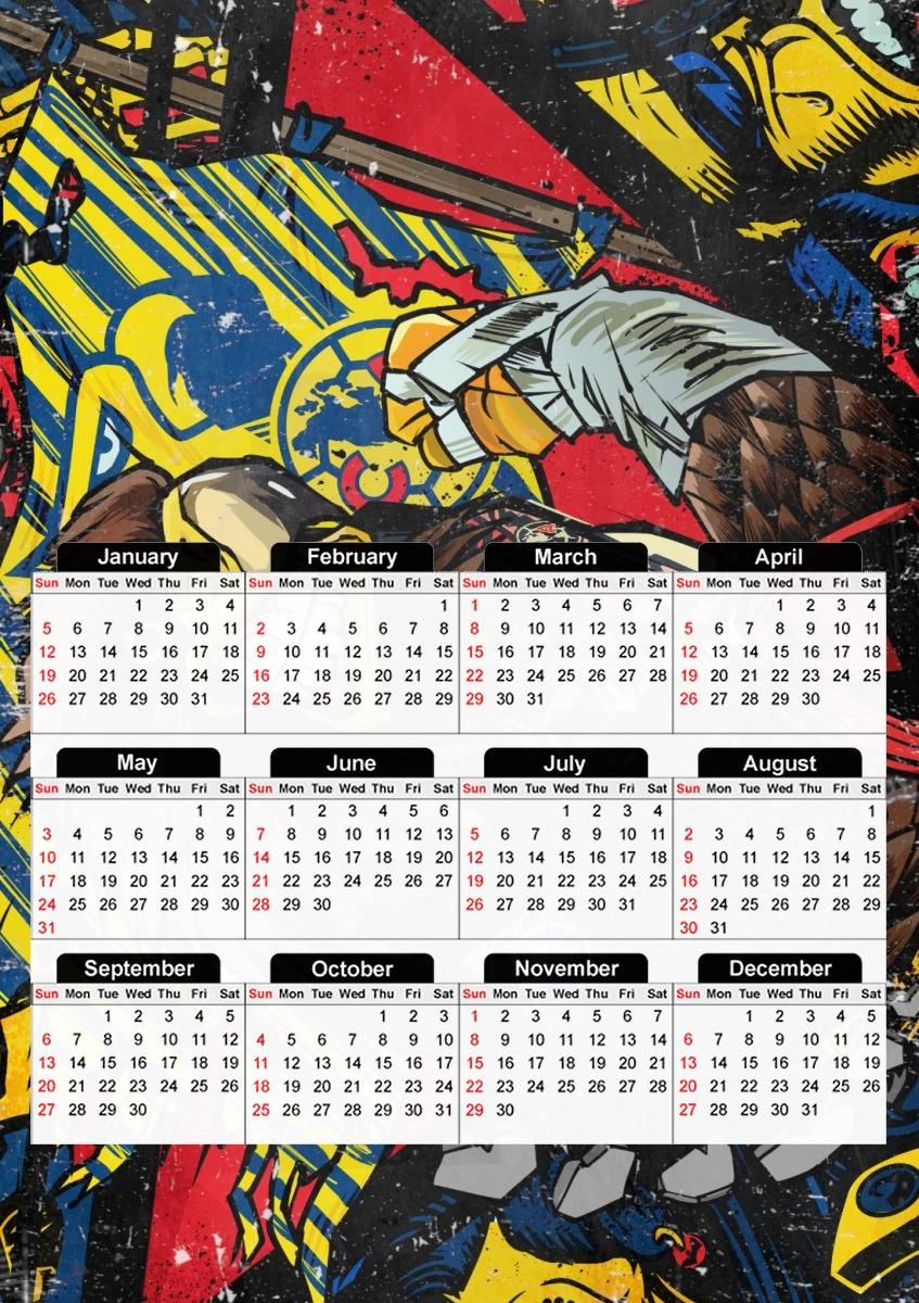  Aguila Musculosa para A3 Photo Calendar 30x43cm