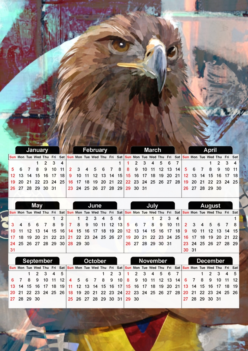  Aguila Retro 80 para A3 Photo Calendar 30x43cm