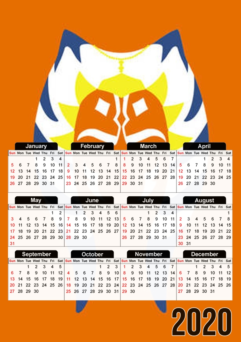  Ahsoka para A3 Photo Calendar 30x43cm