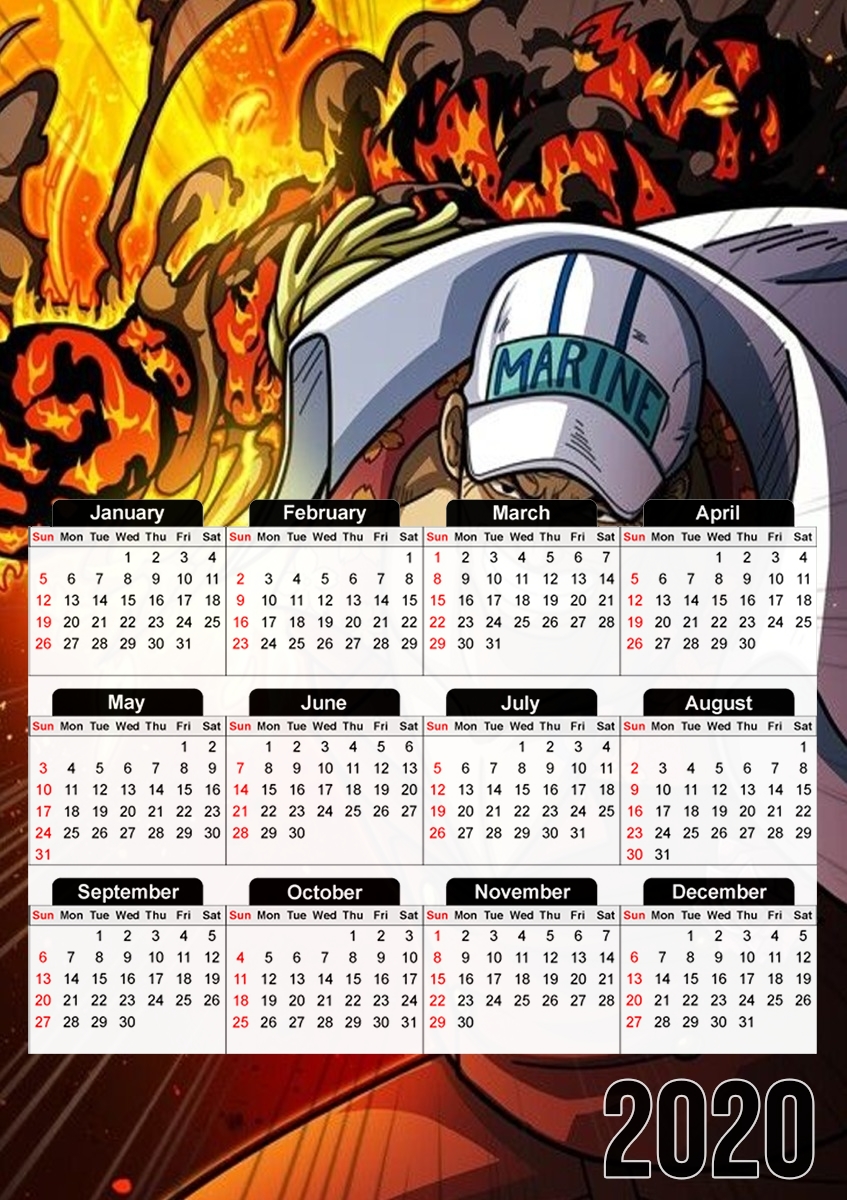  aikanu marines para A3 Photo Calendar 30x43cm