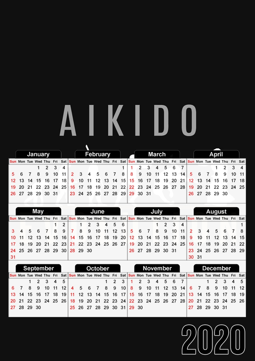  Aikido Evolution para A3 Photo Calendar 30x43cm