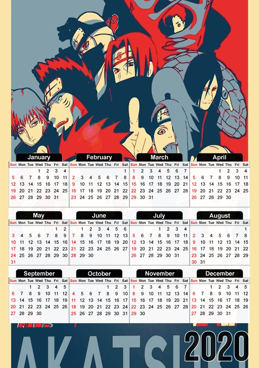  Akatsuki propaganda para A3 Photo Calendar 30x43cm