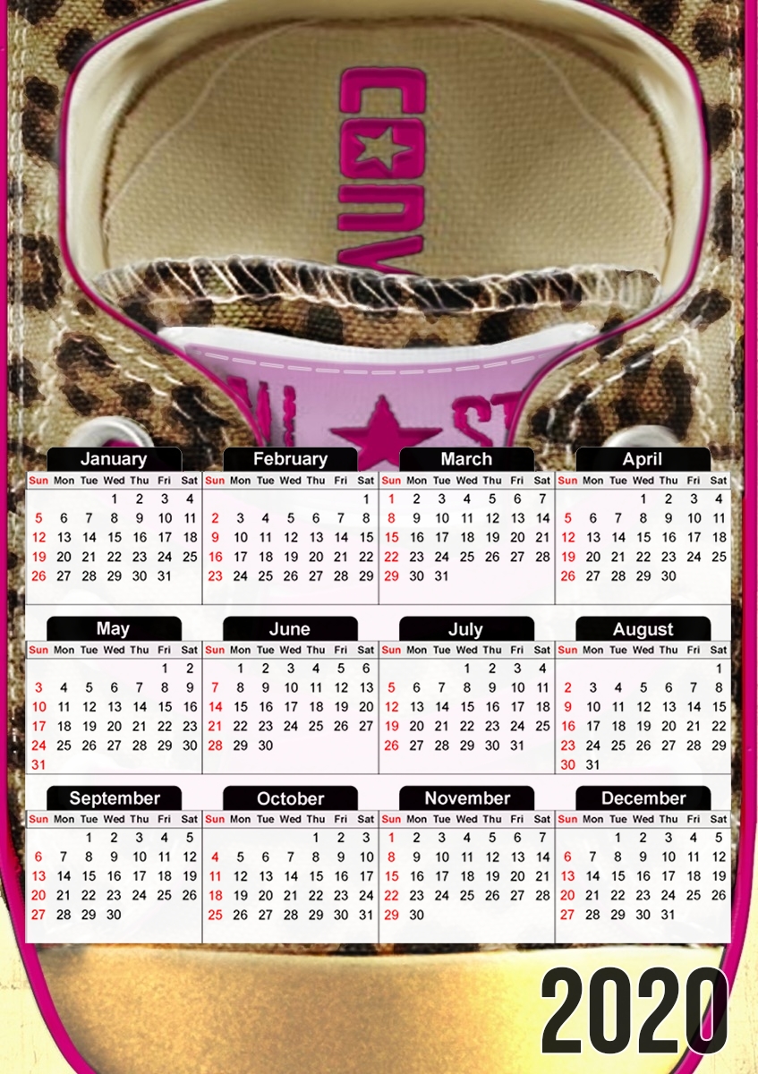  All Star leopard para A3 Photo Calendar 30x43cm