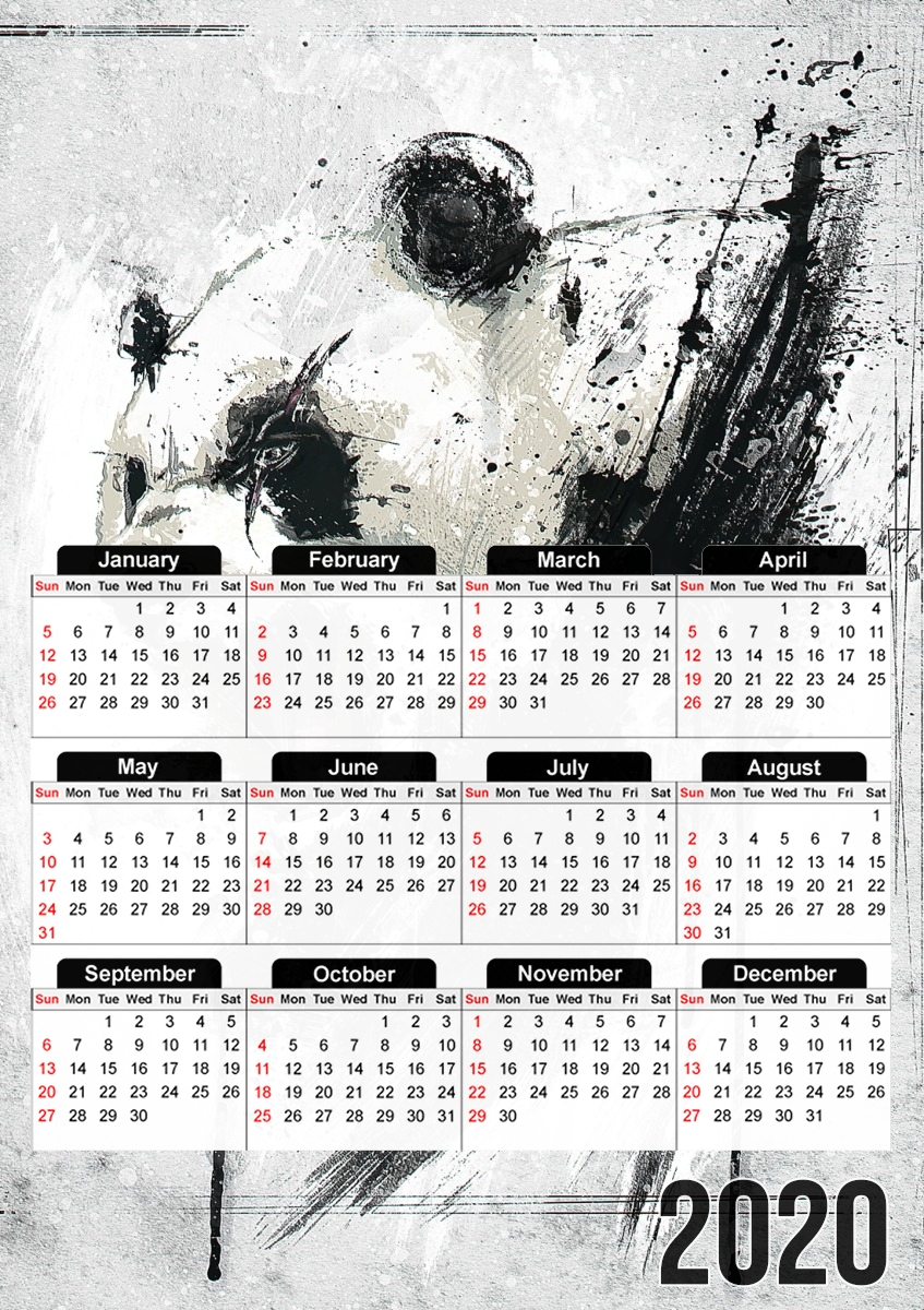  Angry Panda para A3 Photo Calendar 30x43cm