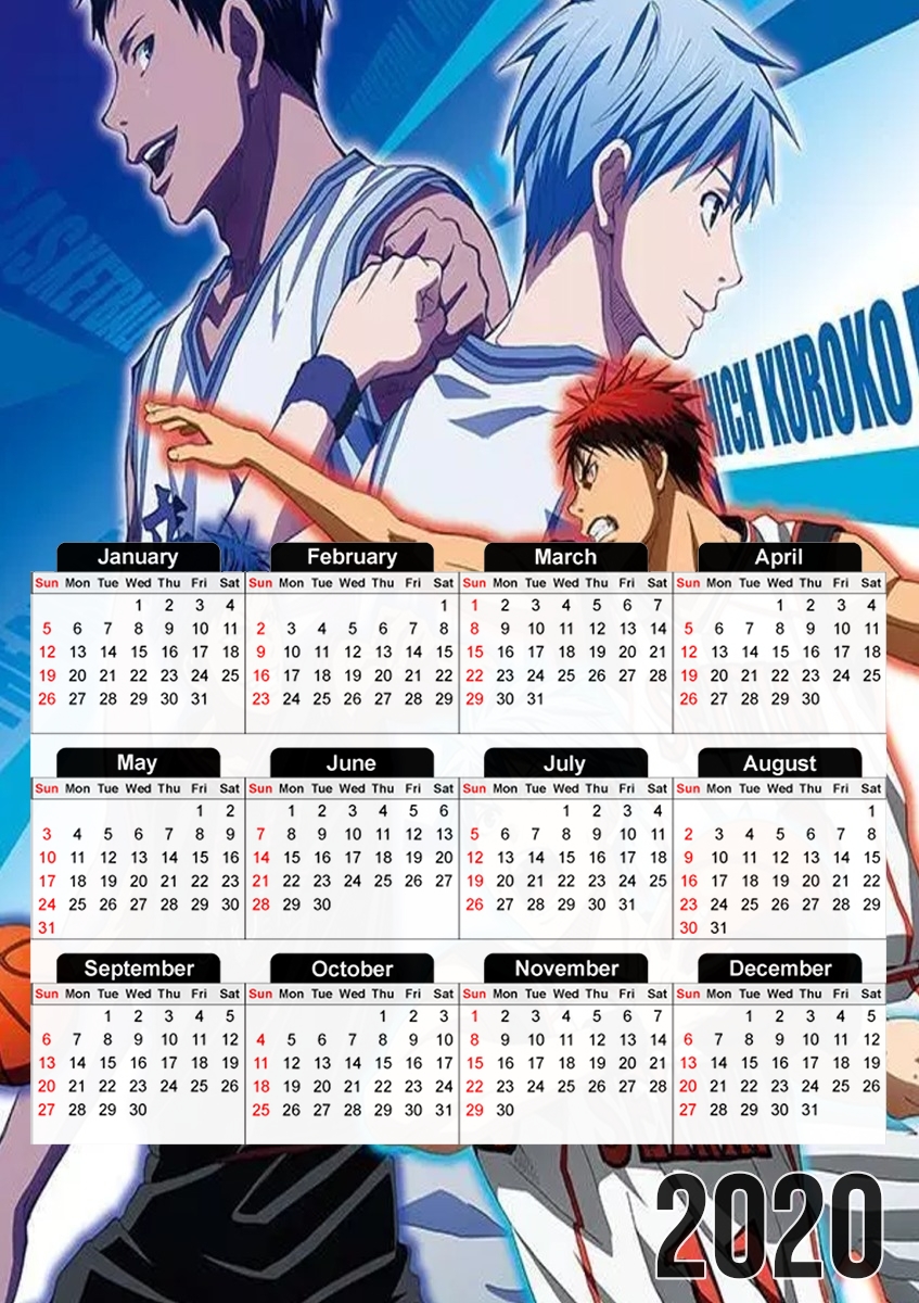  Aomine the only one who can beat me is me para A3 Photo Calendar 30x43cm