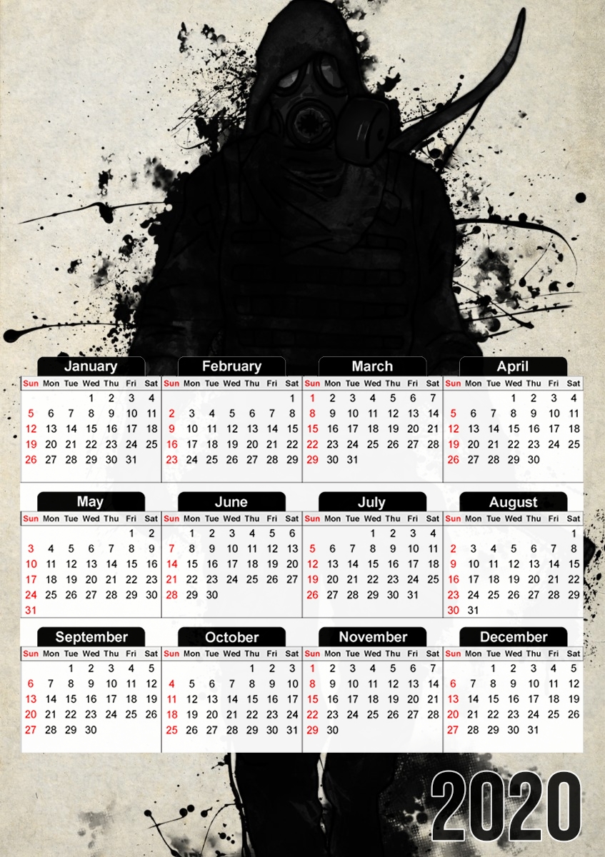  Apocalypse Hunter para A3 Photo Calendar 30x43cm