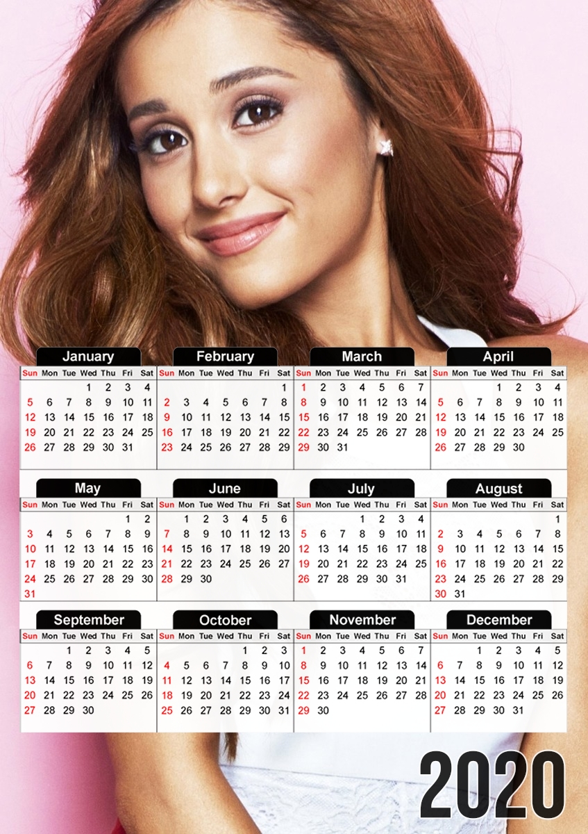  Ariana Grande para A3 Photo Calendar 30x43cm