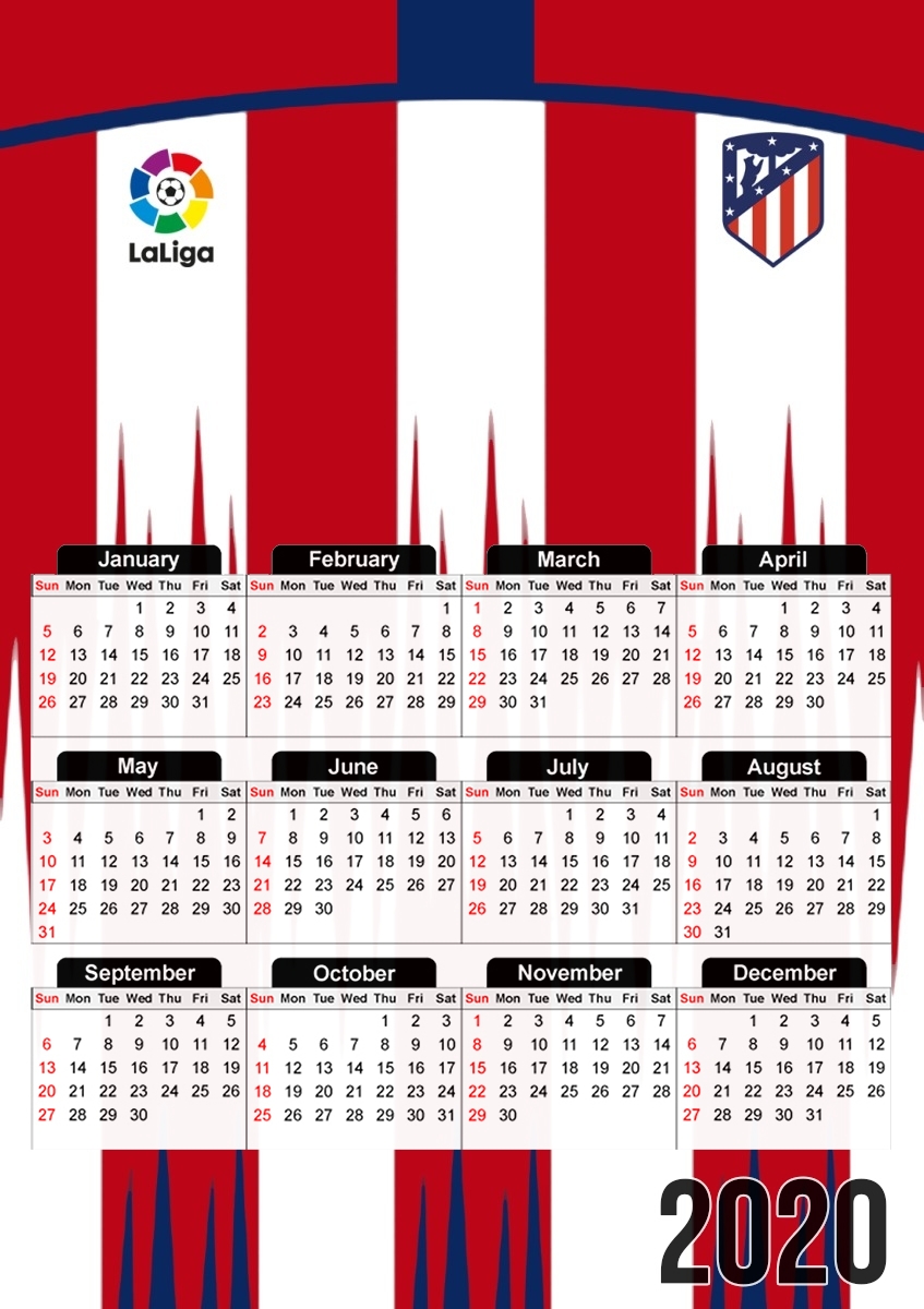  Atletico madrid para A3 Photo Calendar 30x43cm