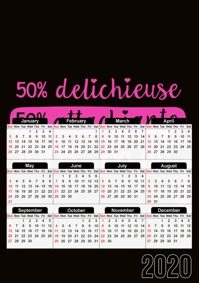  Attachiante et delichieuse para A3 Photo Calendar 30x43cm