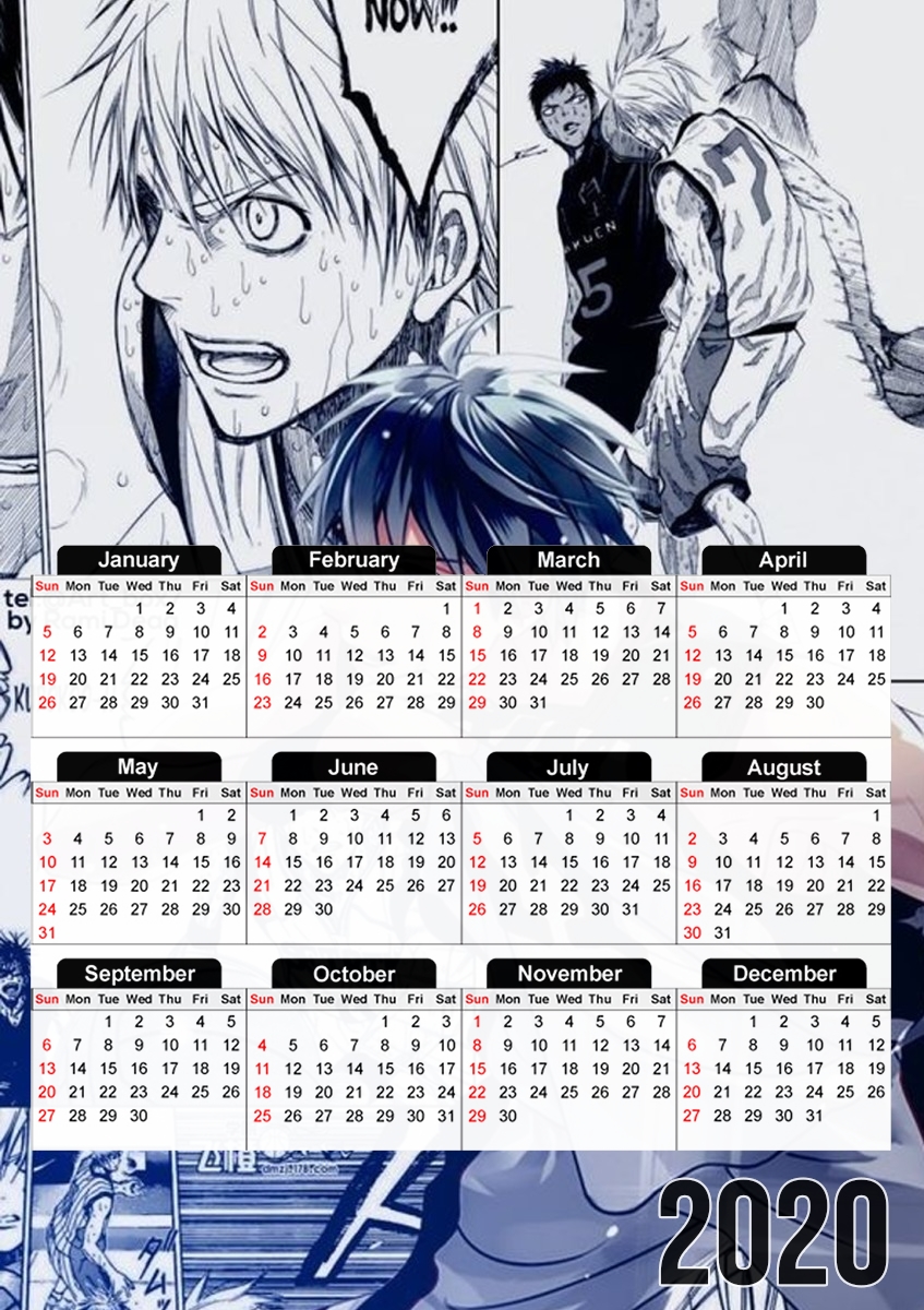  Basketball who plays Kuroko para A3 Photo Calendar 30x43cm