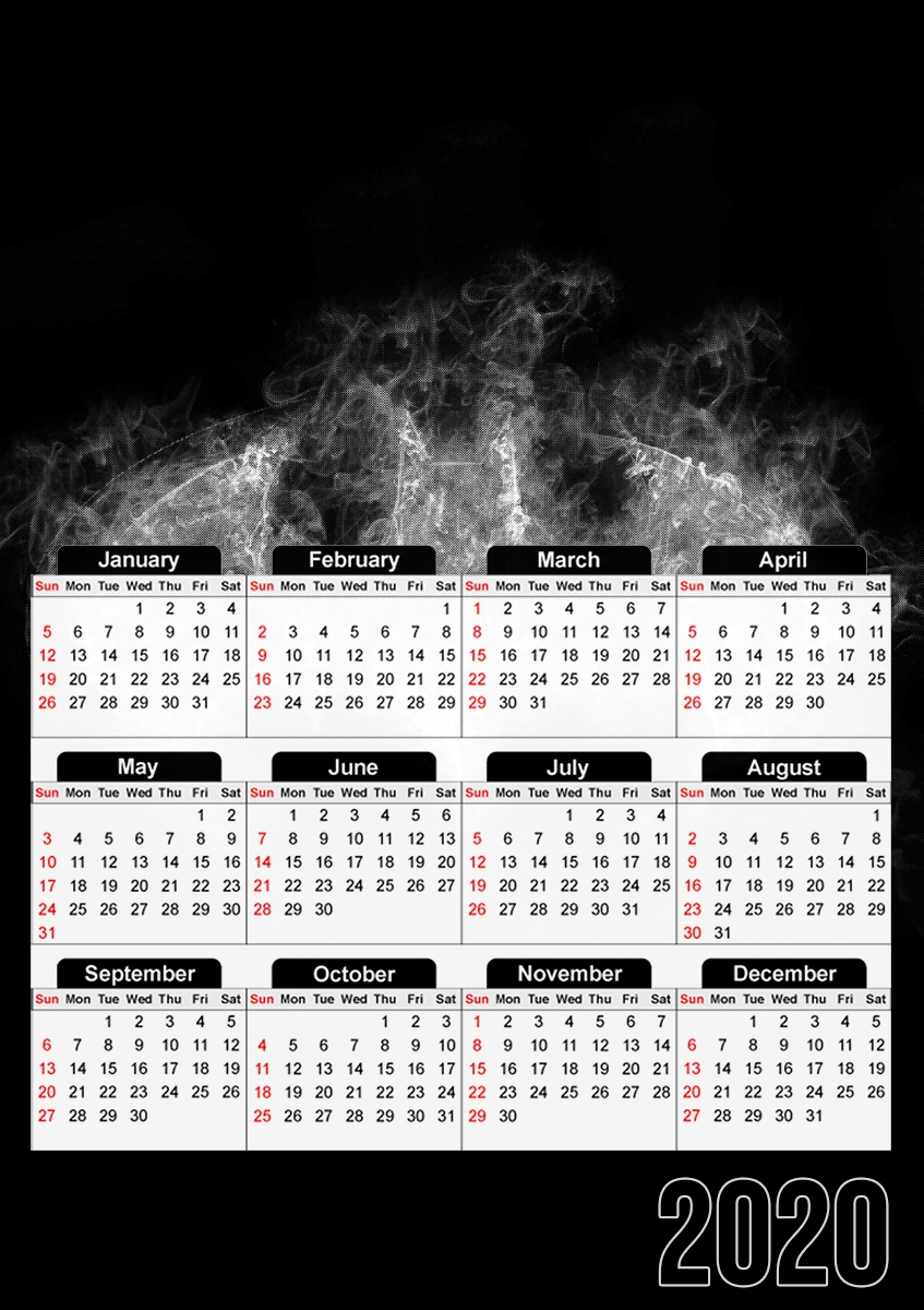  Batsmoke para A3 Photo Calendar 30x43cm