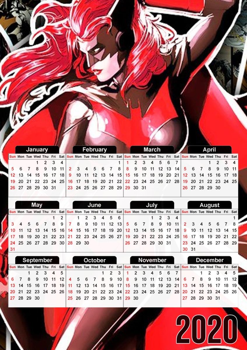  Batwoman para A3 Photo Calendar 30x43cm