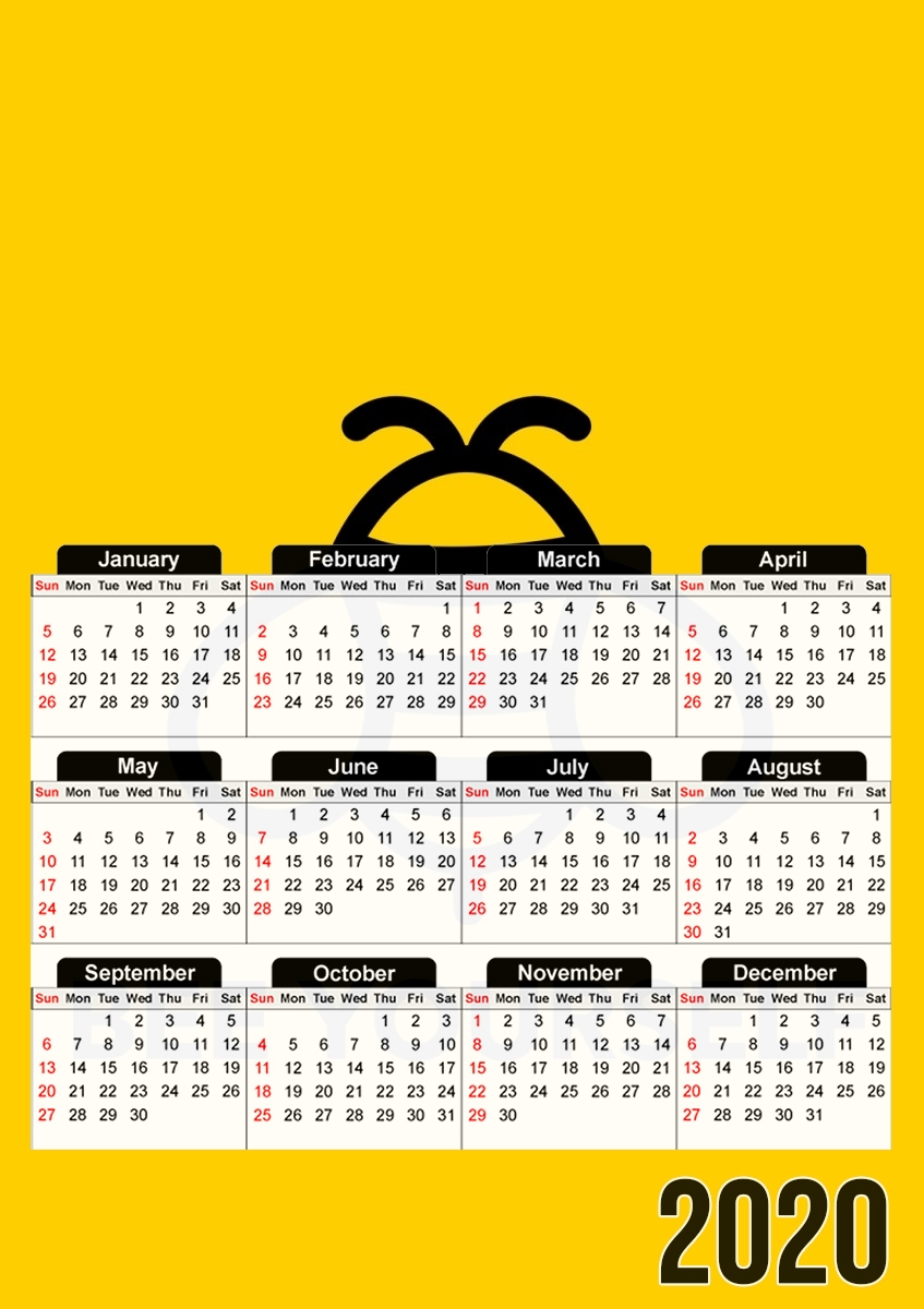  Bee Yourself Abeille para A3 Photo Calendar 30x43cm