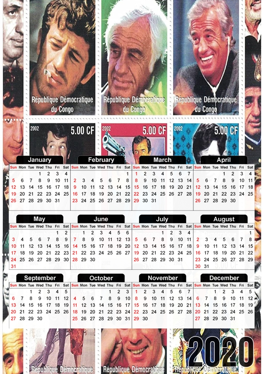  Belmondo Collage para A3 Photo Calendar 30x43cm