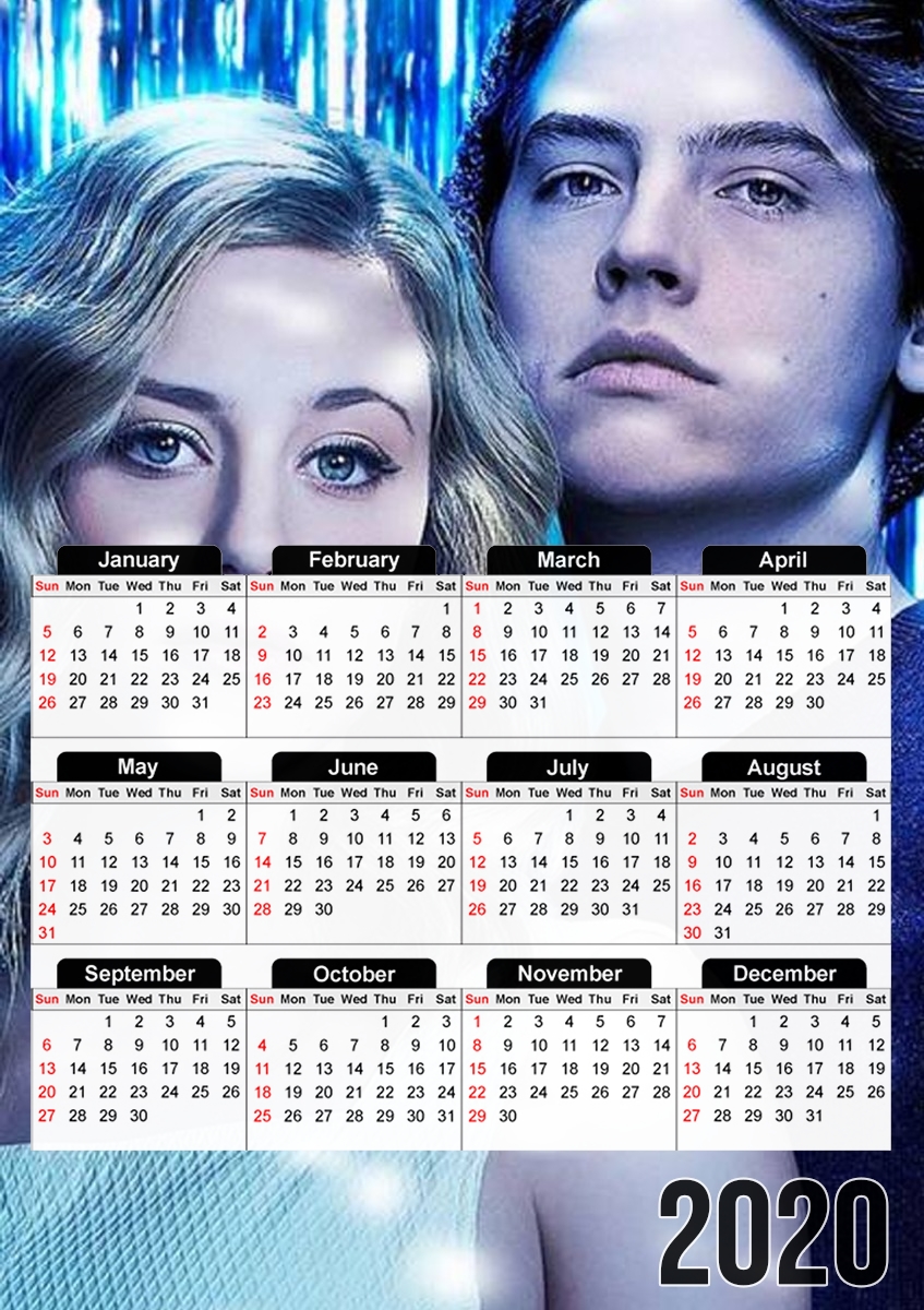  Betty Jughead para A3 Photo Calendar 30x43cm