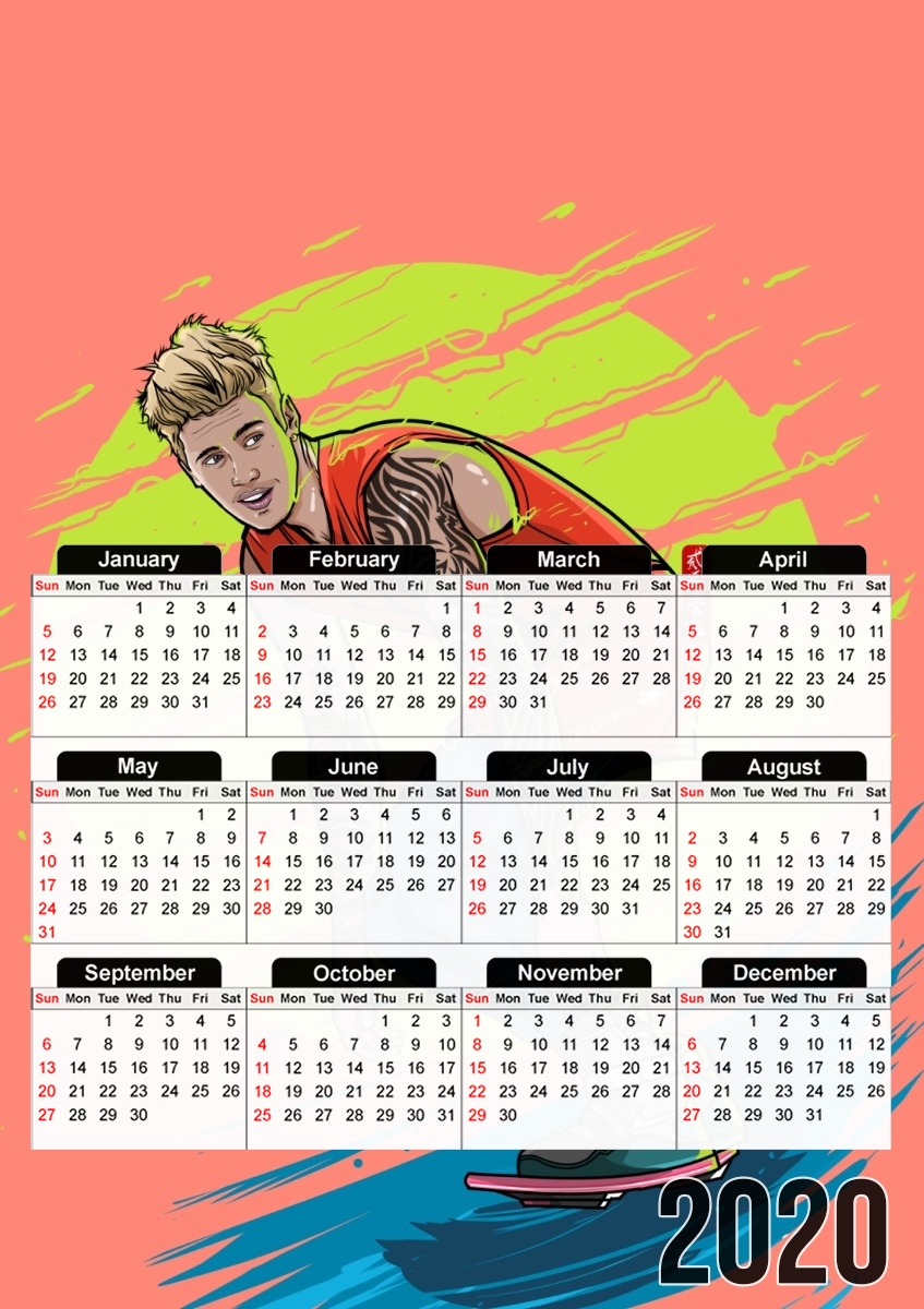  Beliebers para A3 Photo Calendar 30x43cm