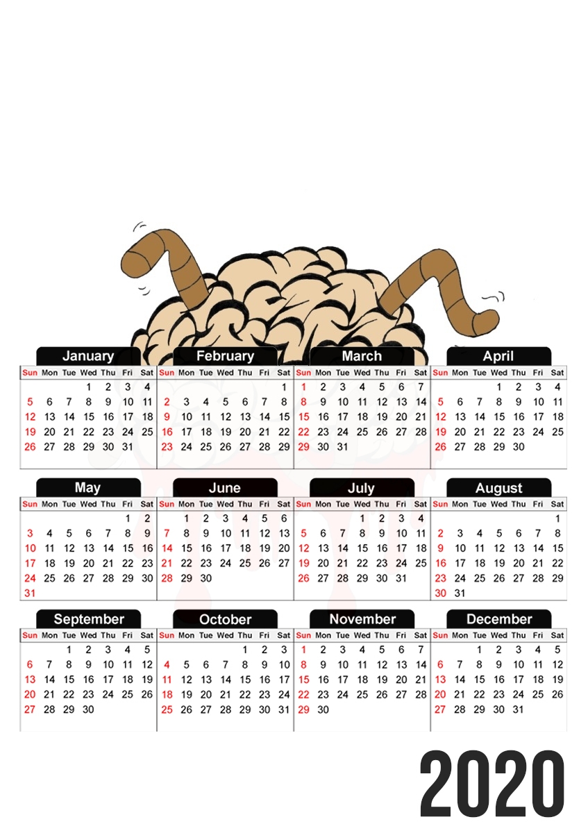  Big Brain para A3 Photo Calendar 30x43cm