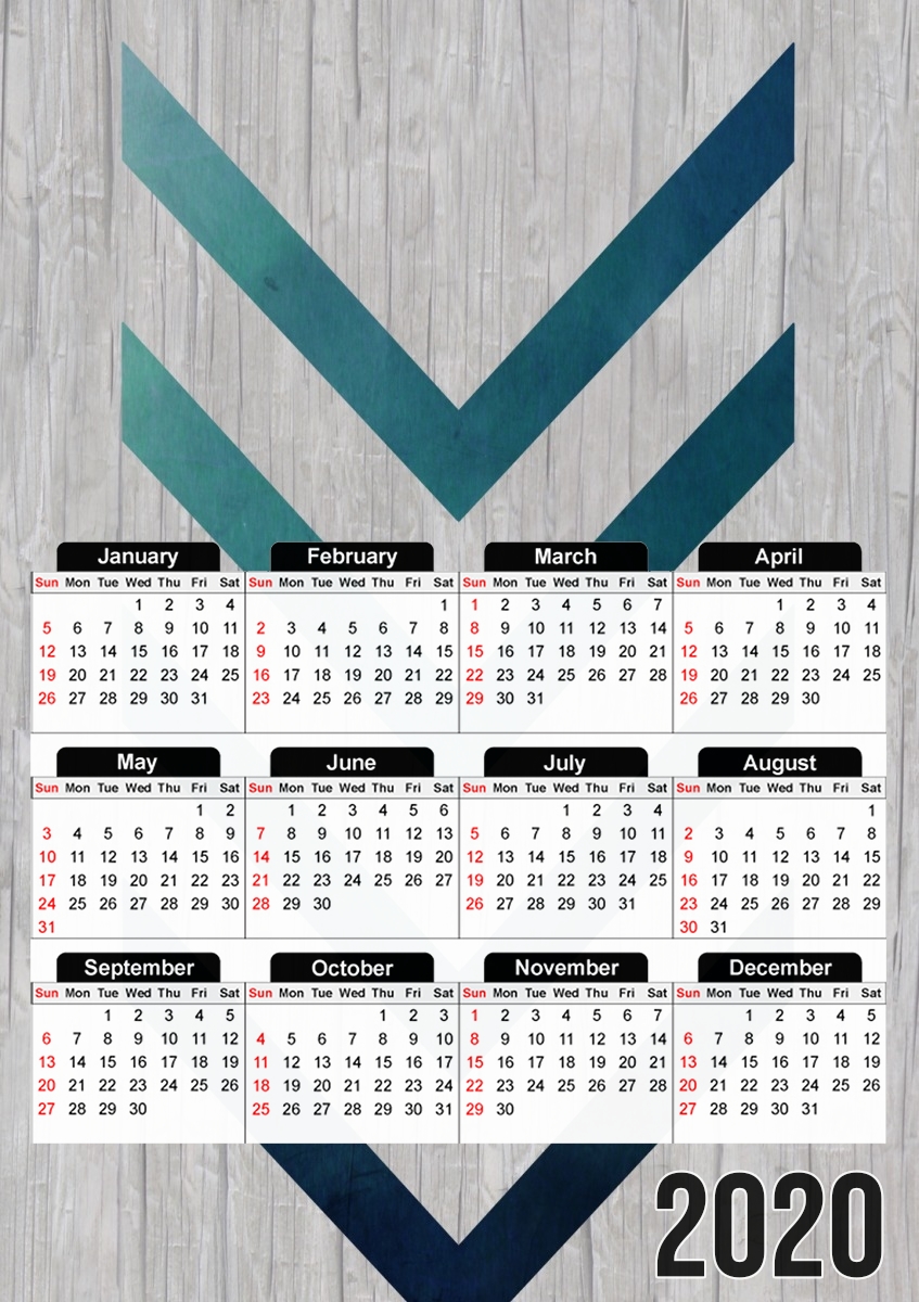  Blue Arrow  para A3 Photo Calendar 30x43cm