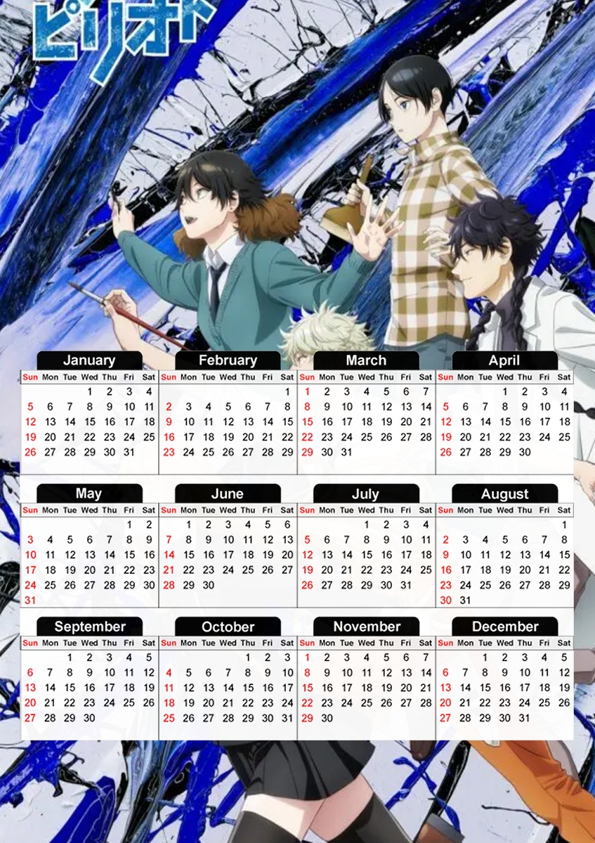  Blue period para A3 Photo Calendar 30x43cm