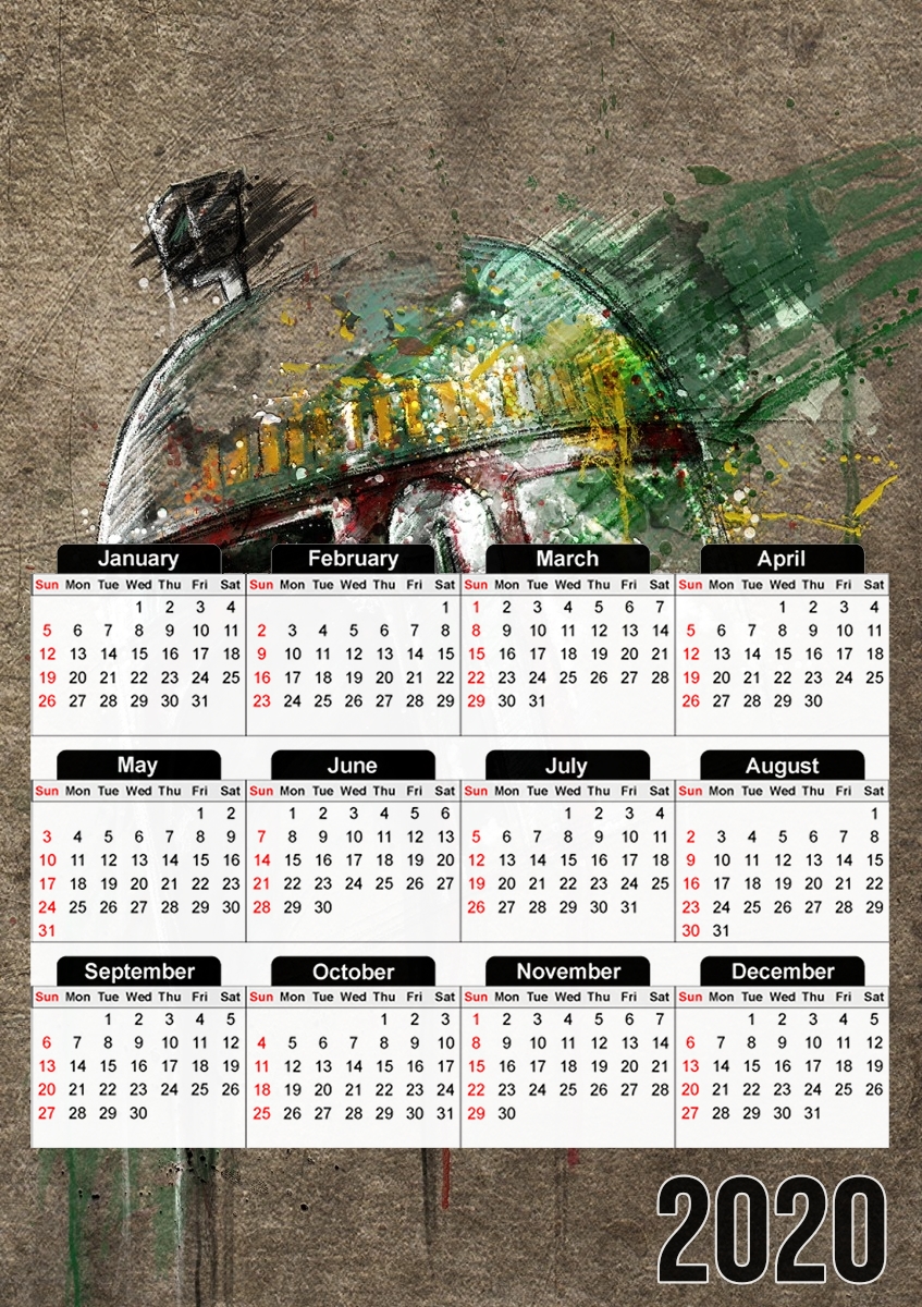  Boba Streaks para A3 Photo Calendar 30x43cm