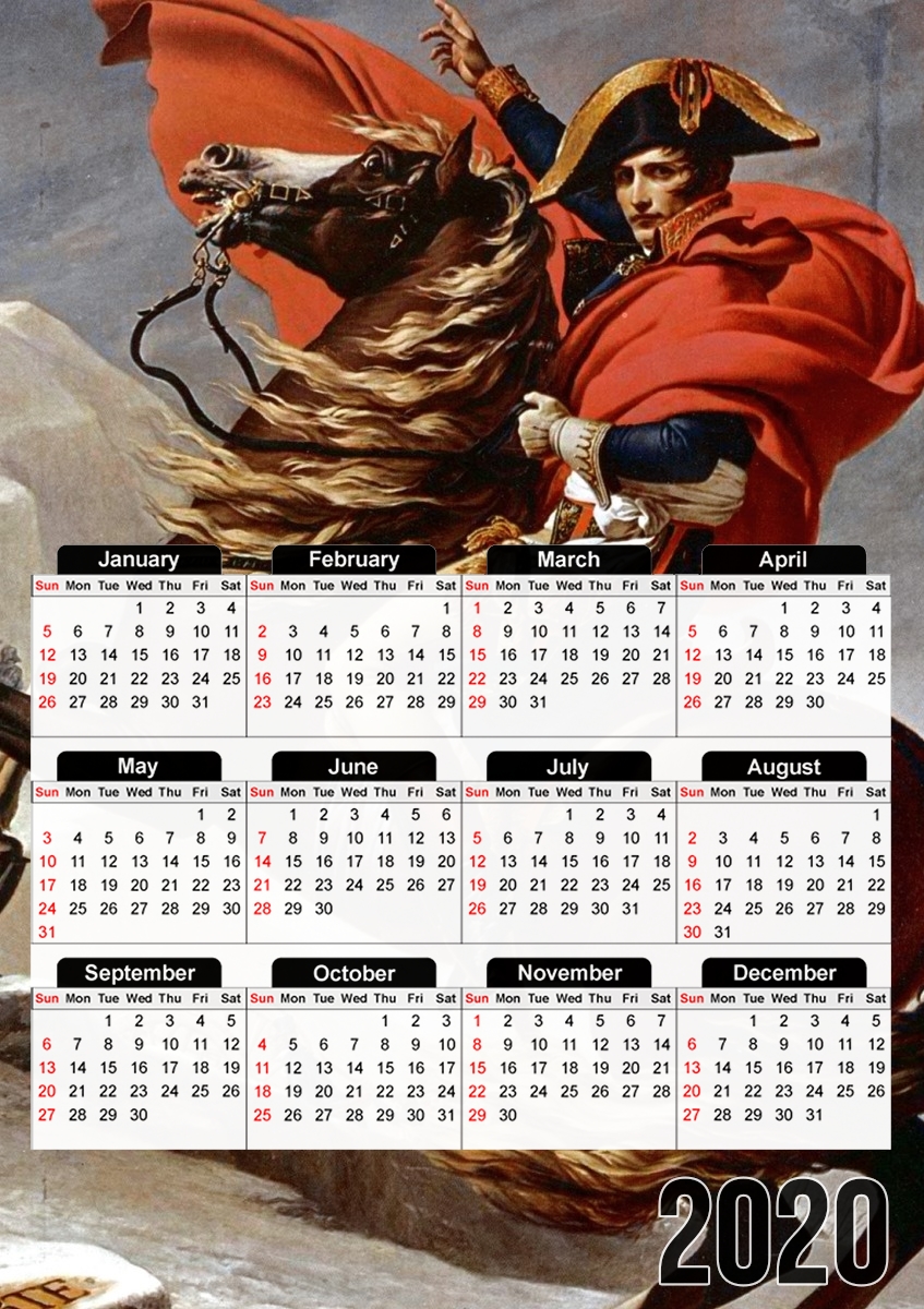  Bonaparte Napoleon para A3 Photo Calendar 30x43cm