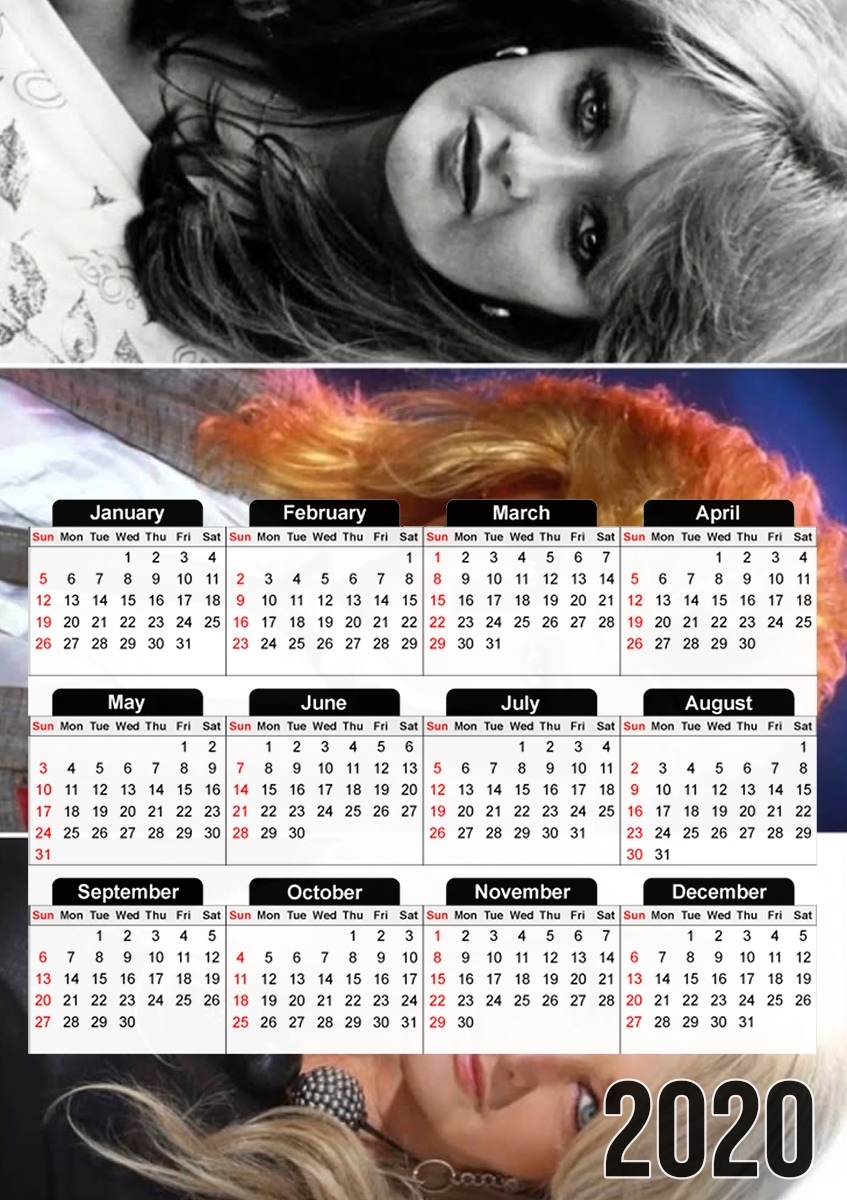  Bonnie Tyler Say Goodbye para A3 Photo Calendar 30x43cm