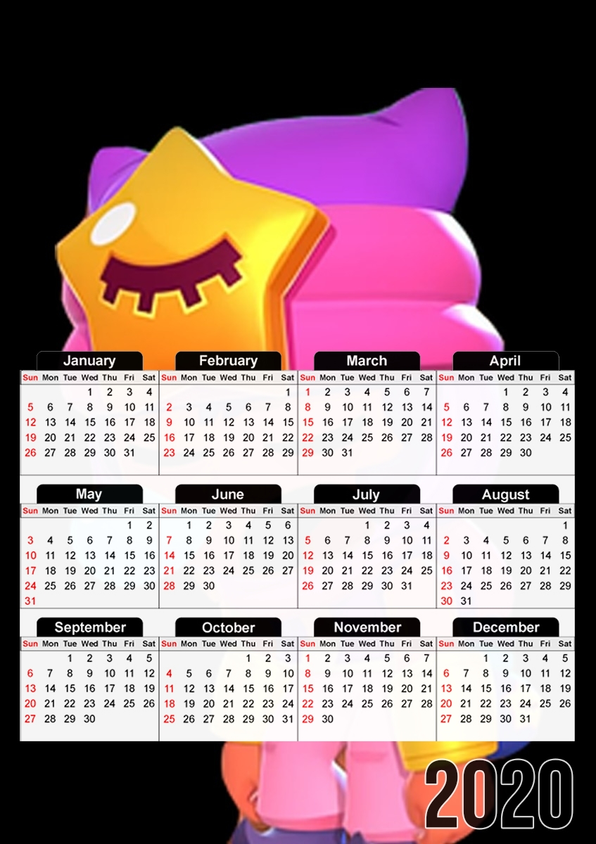  brawl stars emerie para A3 Photo Calendar 30x43cm