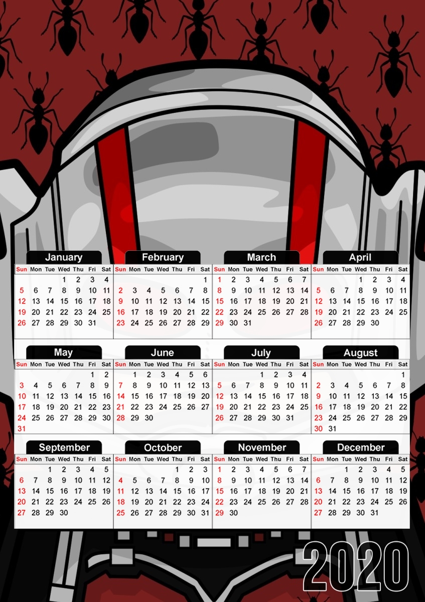  Bricks AntMan para A3 Photo Calendar 30x43cm