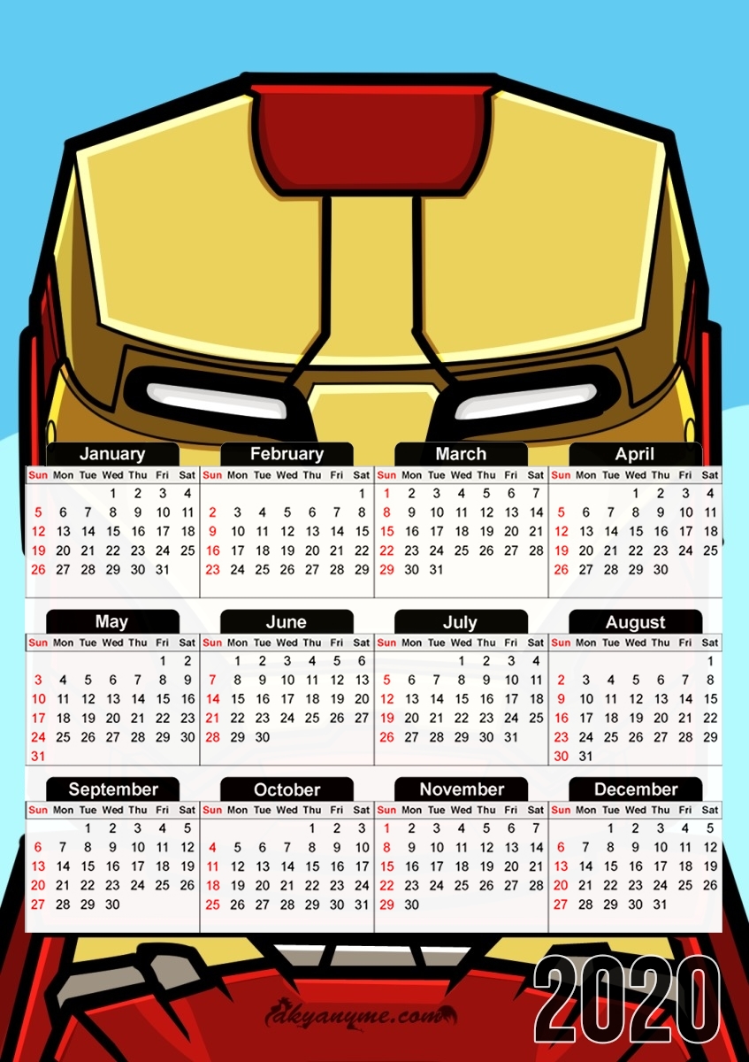  Bricks Ironman para A3 Photo Calendar 30x43cm